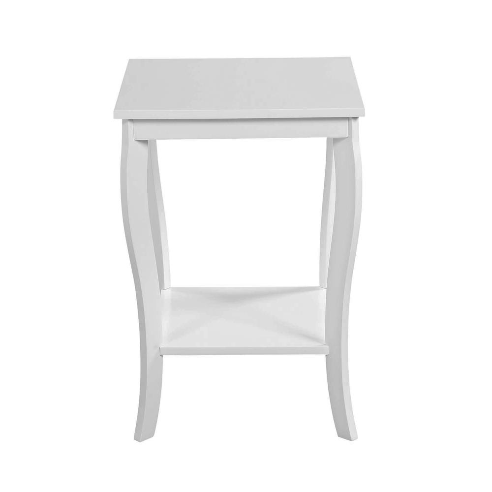 American Heritage Square End Table, White. Picture 2