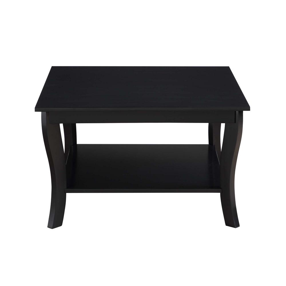 American Heritage Square Coffee Table, Black. Picture 2