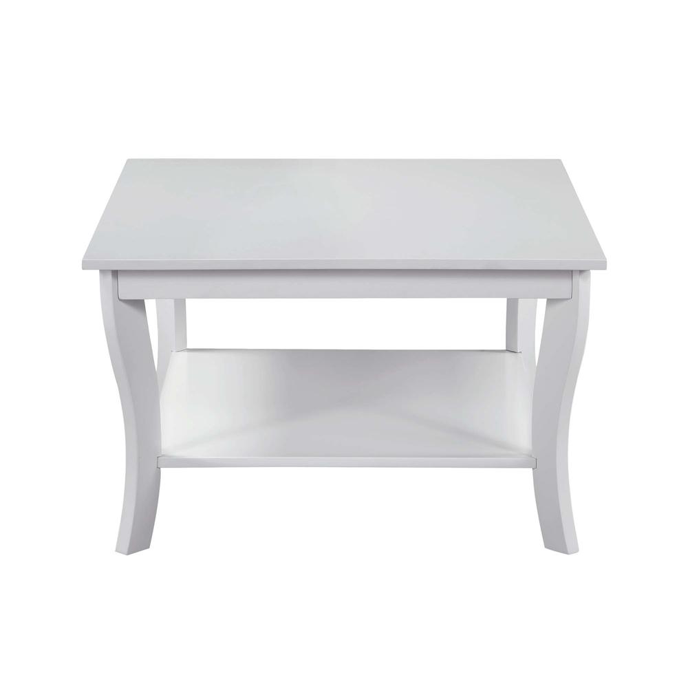 American Heritage Square Coffee Table, White. Picture 2