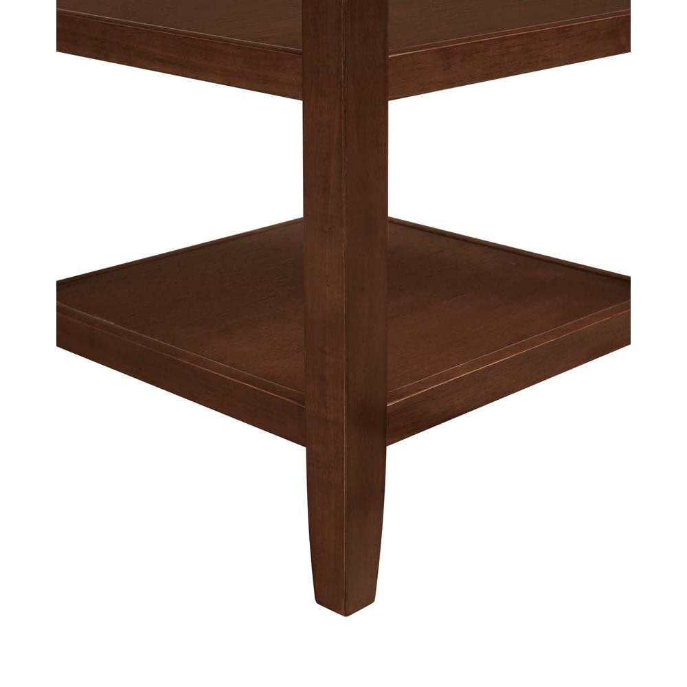 Tribeca End Table with Shelves, Espresso. Picture 2