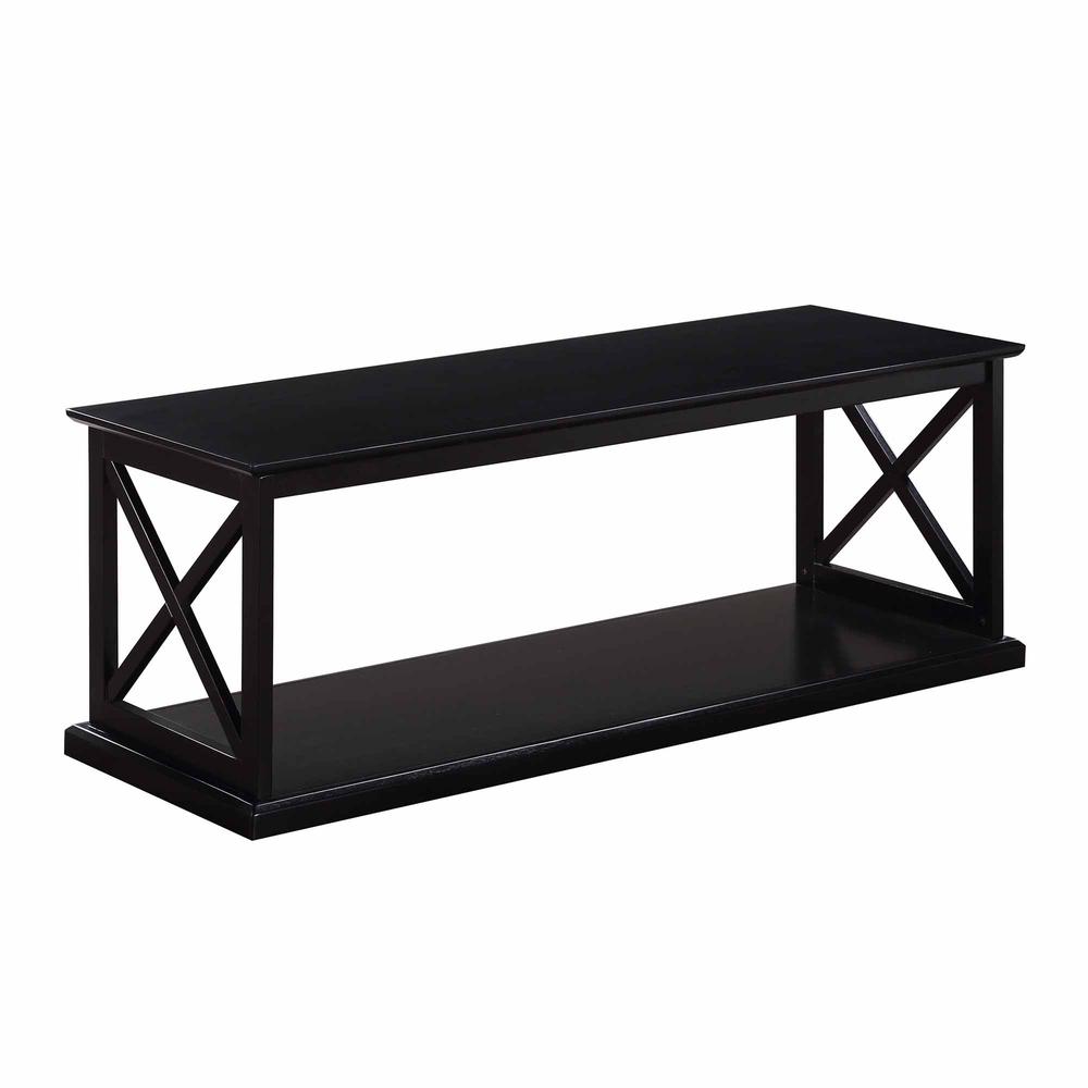 Coventry Coffee Table with Shelf Black. Picture 1