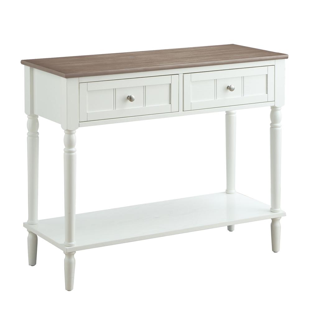 French Country Two Drawer Hall Table. Picture 1