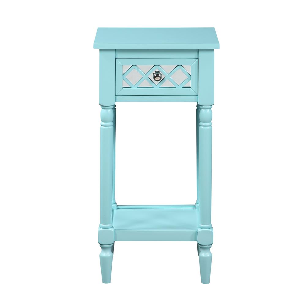 French Country Khloe Deluxe- 1 Drawer Accent Table with Shelf. Picture 6