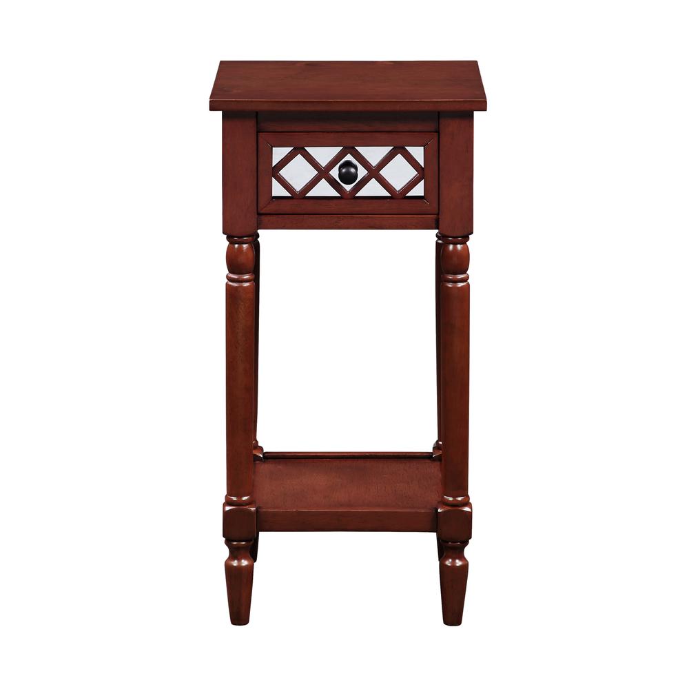 French Country Khloe Deluxe, 1 Drawer Accent Table with Shelf. Picture 6