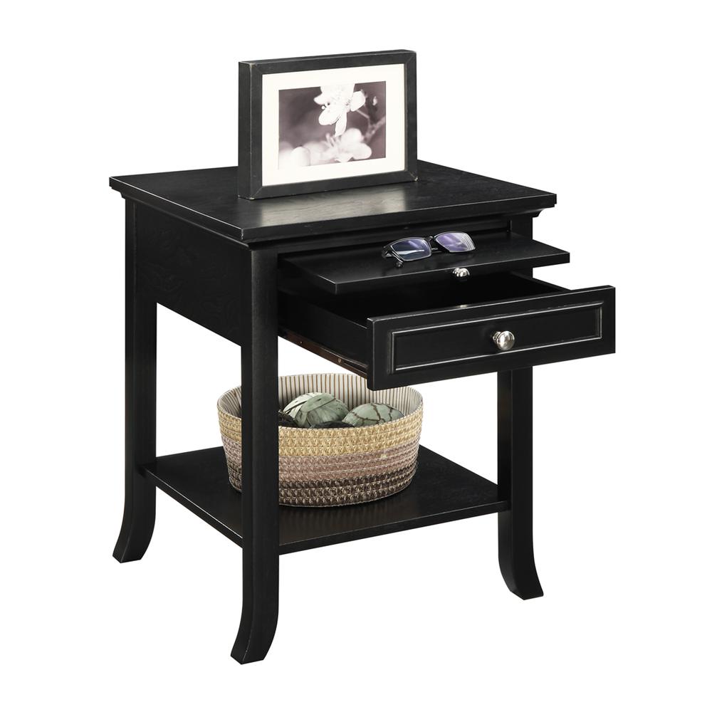 American Heritage Logan End Table with Drawer and Slide. Picture 3