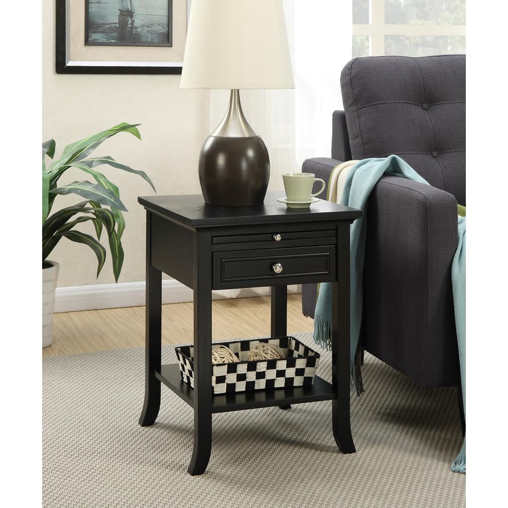 American Heritage Logan End Table with Drawer and Slide. Picture 2