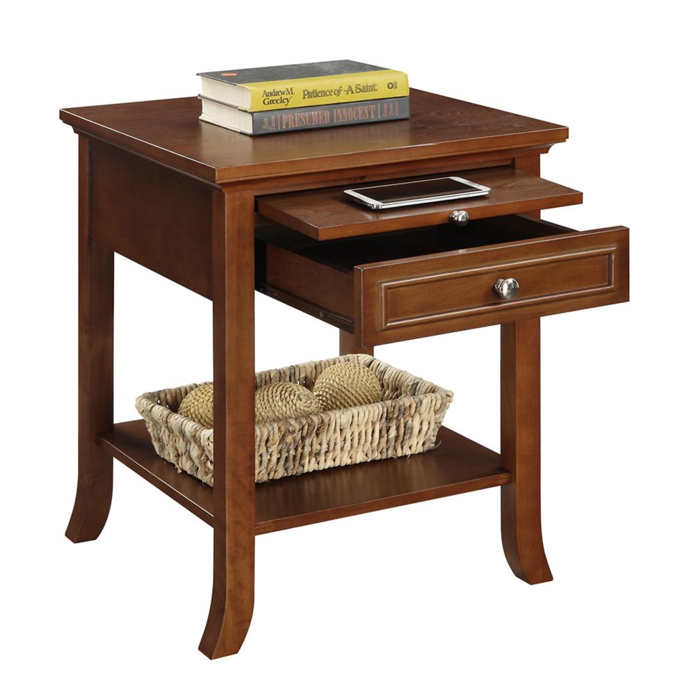 American Heritage Logan End Table with Drawer and Slide. Picture 3