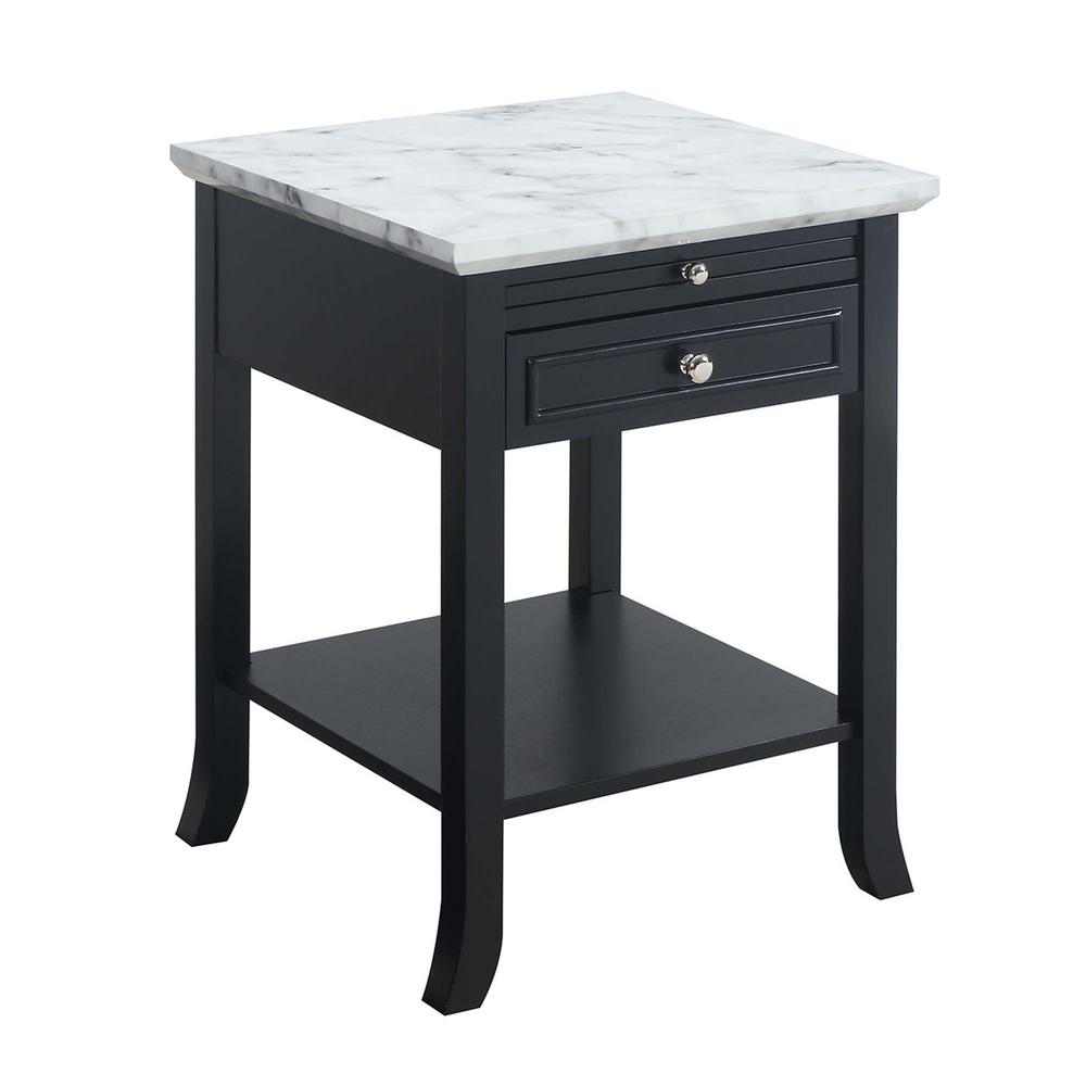 American Heritage Logan End Table with Drawer and Slide. Picture 1