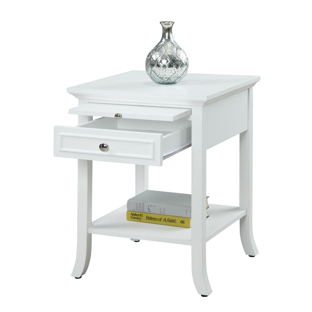 American Heritage Logan End Table with Drawer and Slide. Picture 4