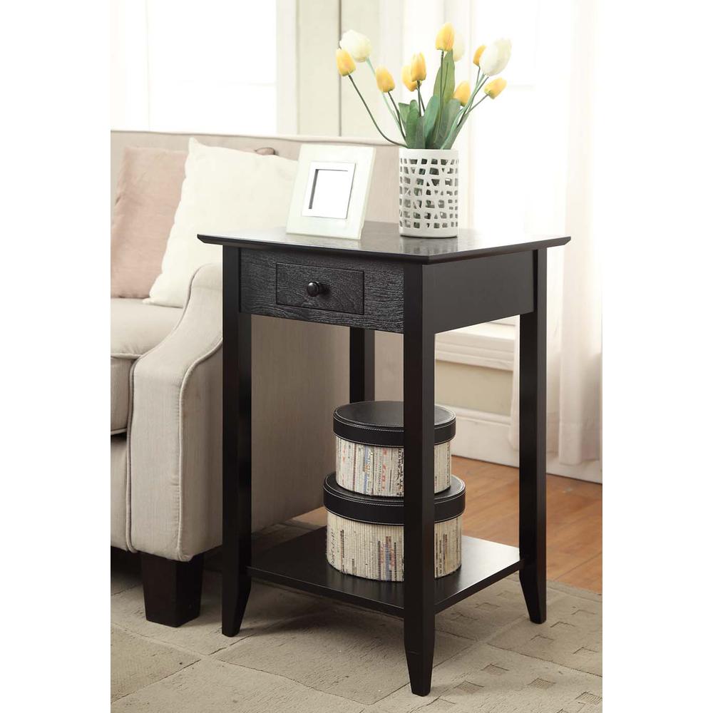 American Heritage End Table with Drawer and Shelf. Picture 2