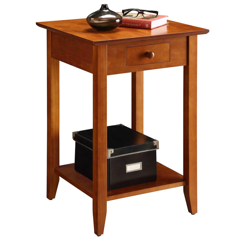 American Heritage End Table with Drawer and Shelf. Picture 1