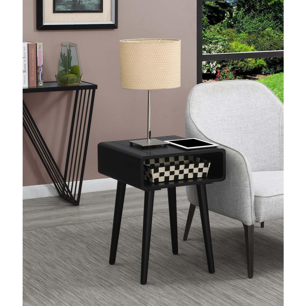 Napa End Table, Black. Picture 3