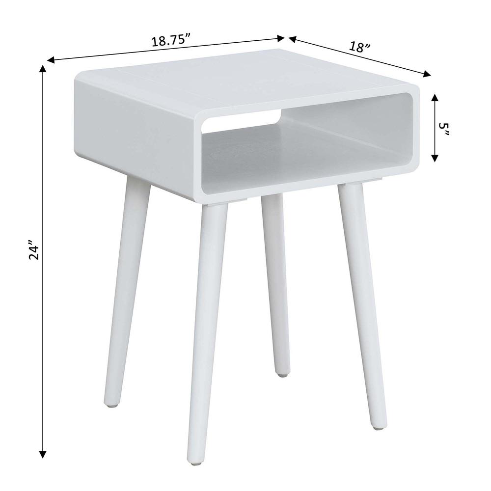 Napa End Table, White. Picture 4