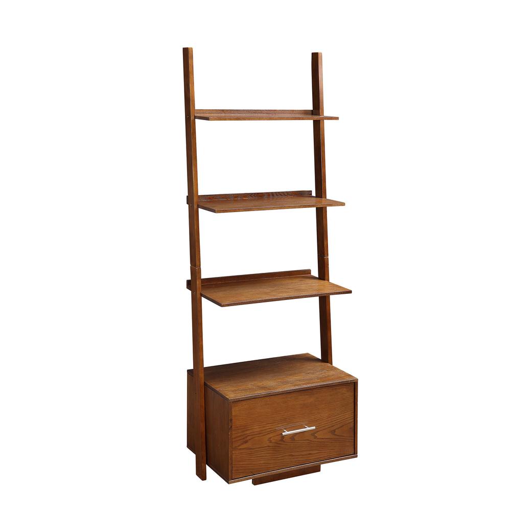 American Heritage Ladder Bookcase with File Drawer. Picture 7