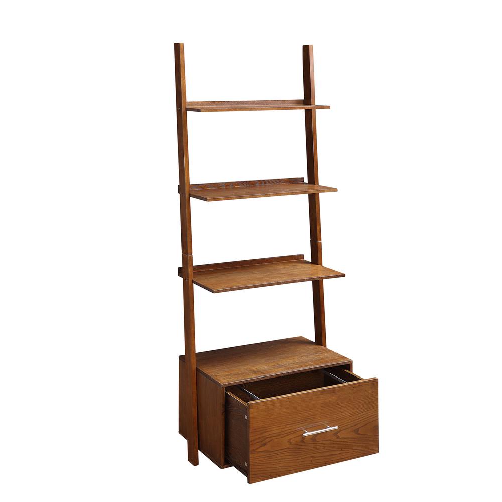 American Heritage Ladder Bookcase with File Drawer. Picture 8