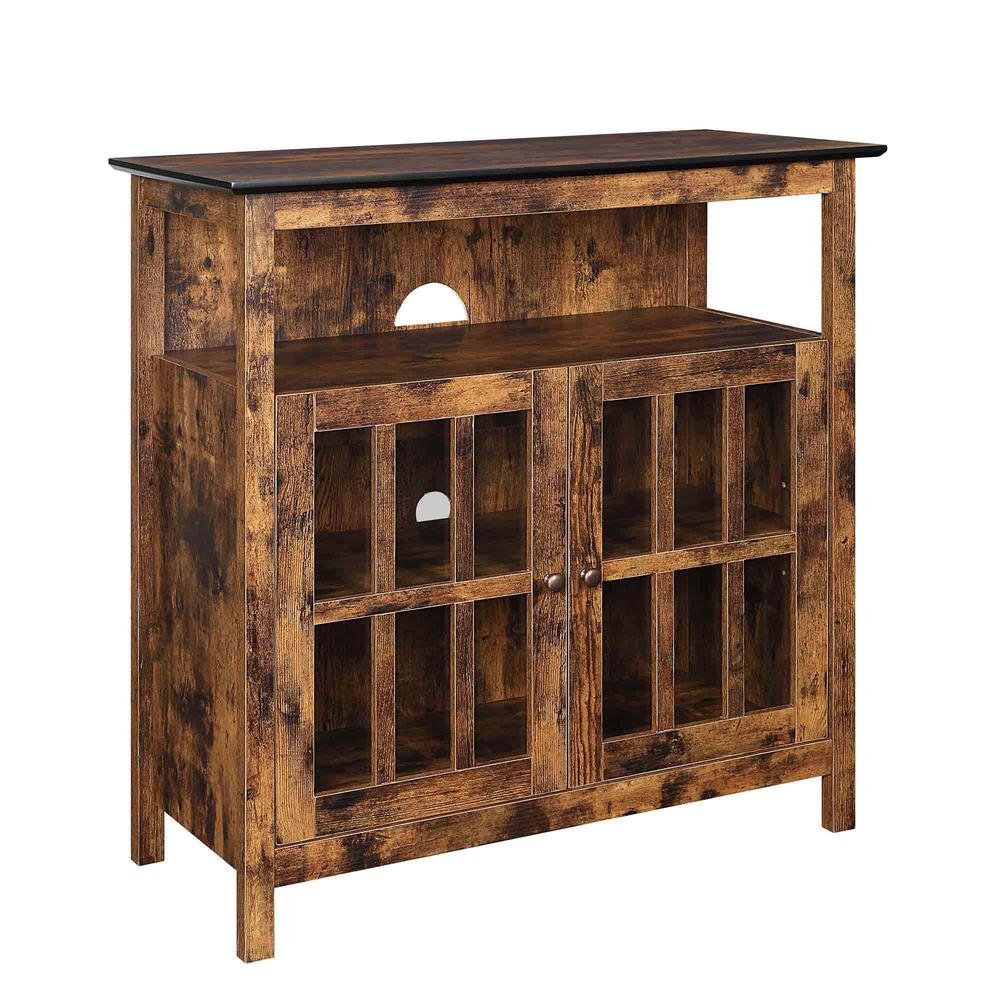 Big Sur Highboy TV Stand with Storage Cabinets. Picture 1