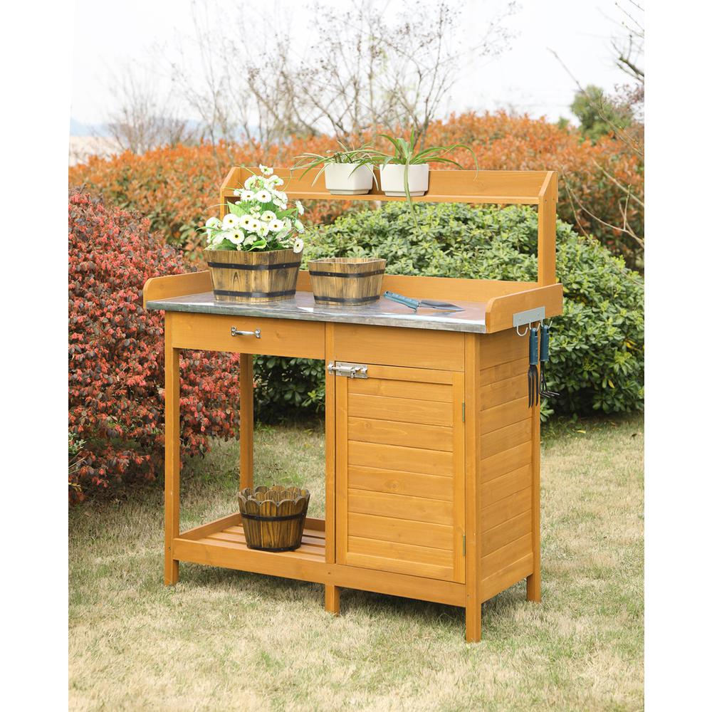 Deluxe Potting Bench with Cabinet. Picture 2
