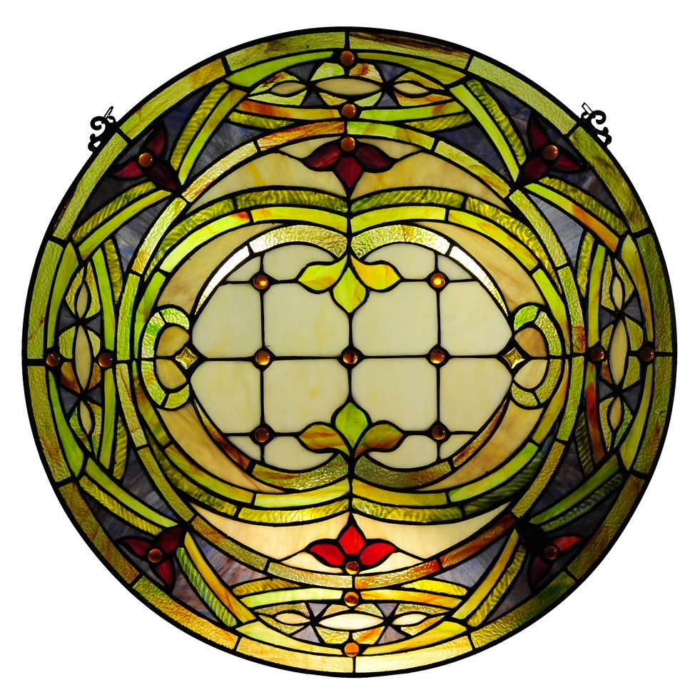 Tiffany-glass Float Design Window Panel 24". The main picture.