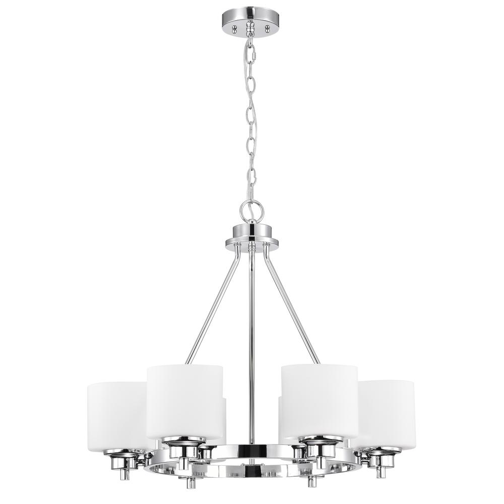 CHLOE Lighting SOLBI Contemporary 6 Light Oil Rubbed Bronze Large Chandelier Ceiling Fixture 24" Wide. Picture 2