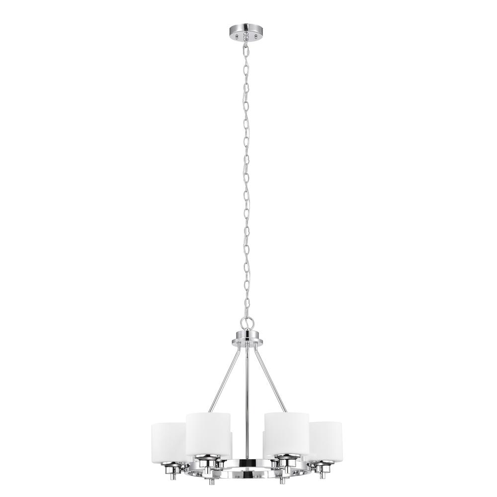 CHLOE Lighting SOLBI Contemporary 6 Light Oil Rubbed Bronze Large Chandelier Ceiling Fixture 24" Wide. Picture 3