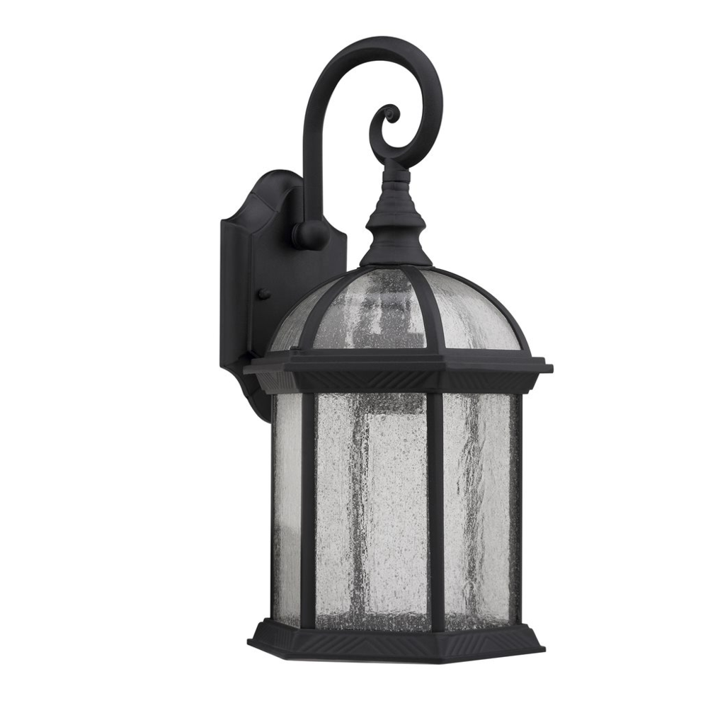 HAVANA DIVINE Transitional 1 Light Black Outdoor Wall Sconce 16" Height. Picture 1