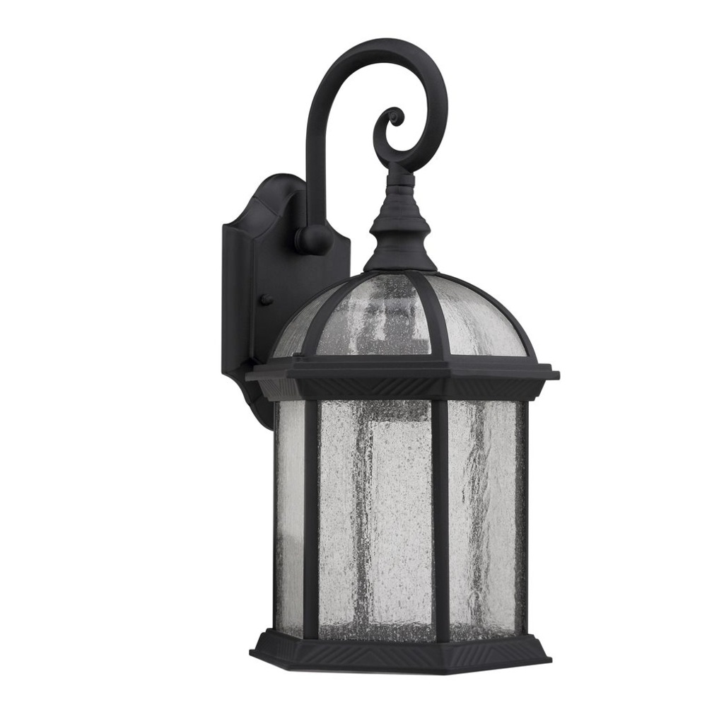 HAVANA DIVINE Transitional 1 Light Black Outdoor Wall Sconce 19" Height. Picture 1