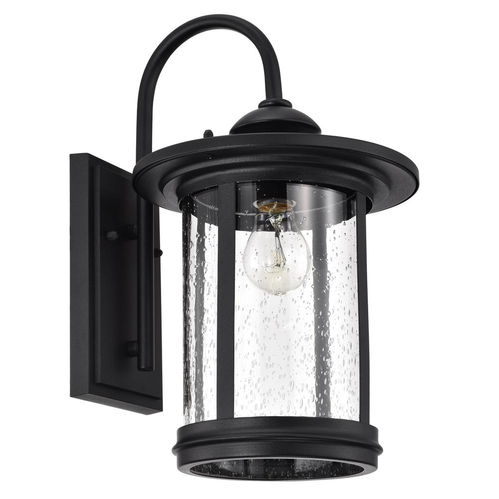 CHLOE Lighting COLE Transitional 1 Light Textured Black Outdoor Wall Sconce 16" Height. Picture 6
