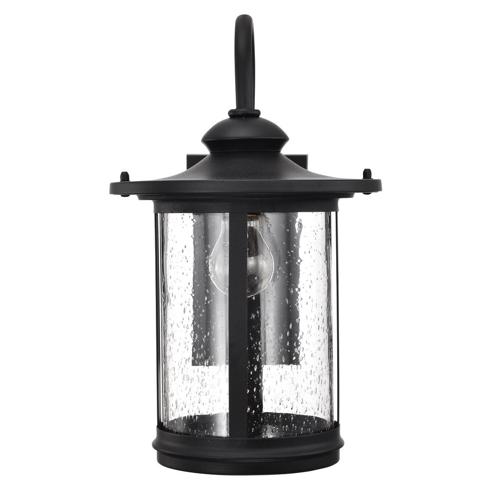 CHLOE Lighting COLE Transitional 1 Light Textured Black Outdoor Wall Sconce 16" Height. Picture 7