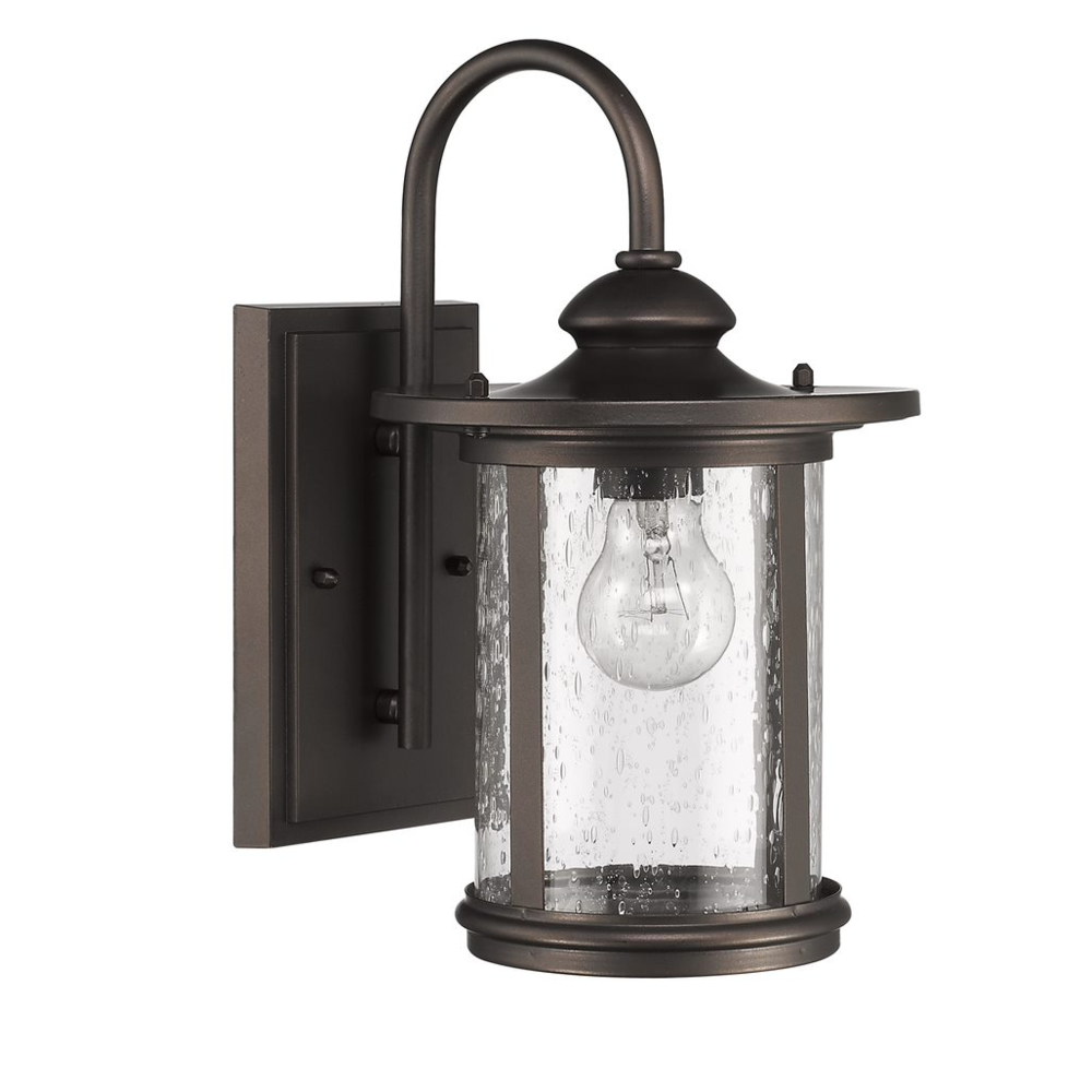 COLE Transitional 1 Light Rubbed Bronze Outdoor Wall Sconce 13" Height. Picture 1