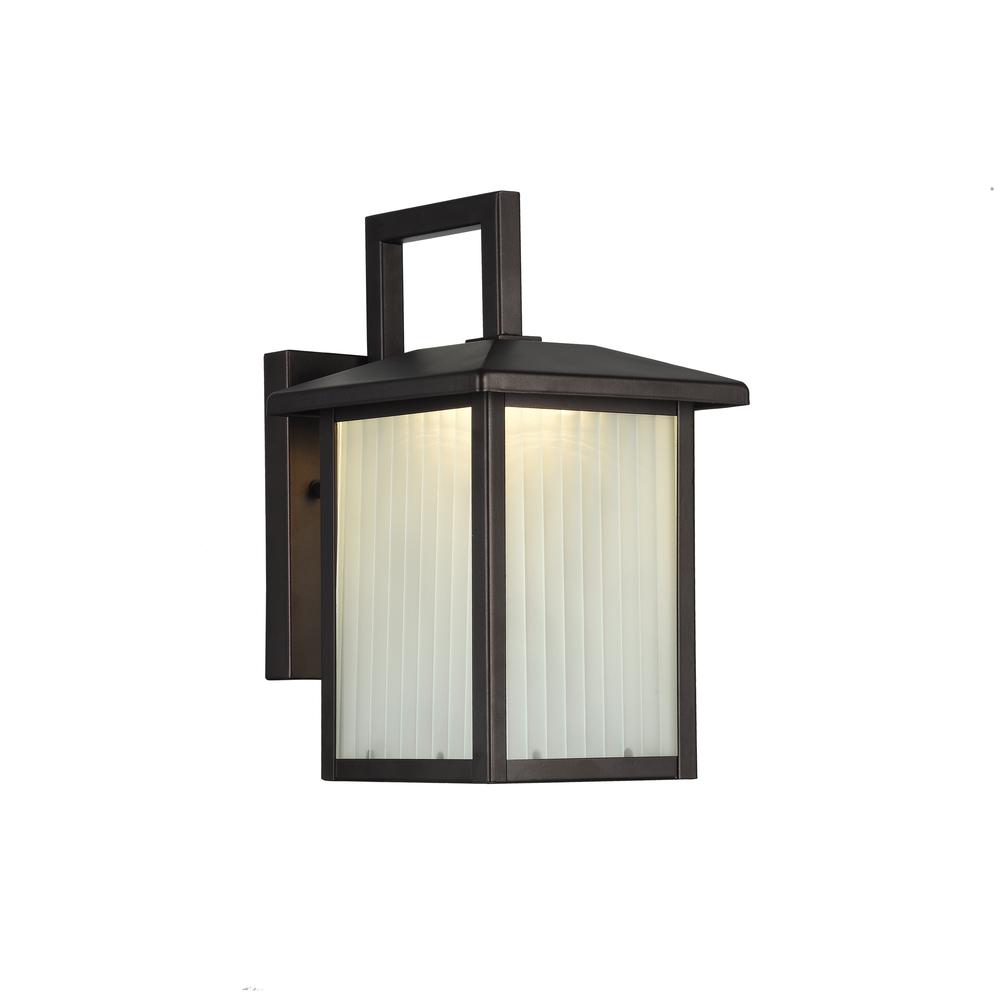 RYSTON Transitional LED Rubbed Bronze Outdoor Wall Sconce 11" Tall. Picture 1