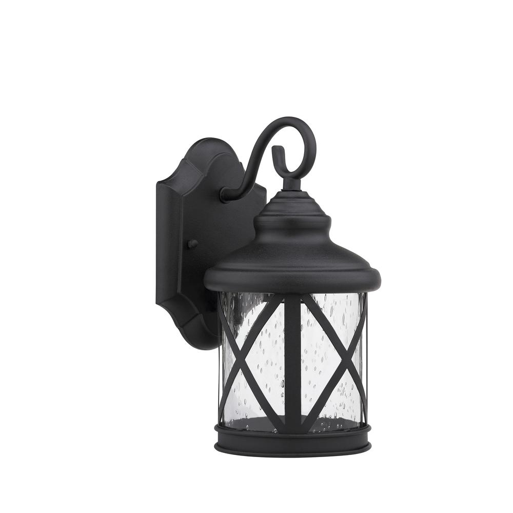 MILANIA ADORA Transitional 1 Light Black Outdoor Wall Sconce 11" Height. Picture 1