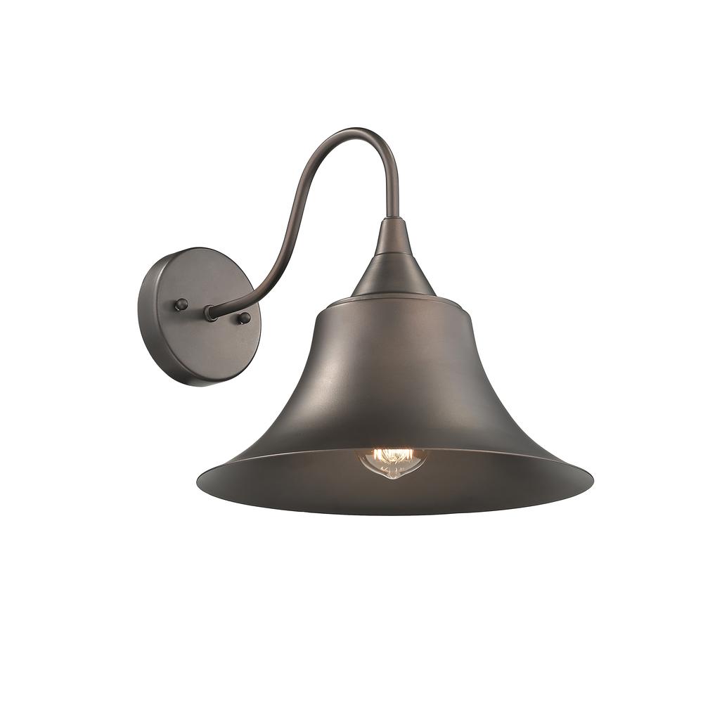 IRONCLAD Industrial 1 Light Rubbed Bronze Wall Sconce 11.5" Wide. Picture 1