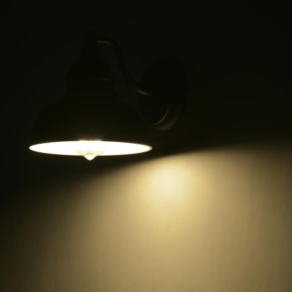 CHLOE Lighting IRONCLAD Industrial 1 Light Matte Black Indoor Wall Sconce 8" Wide. Picture 8