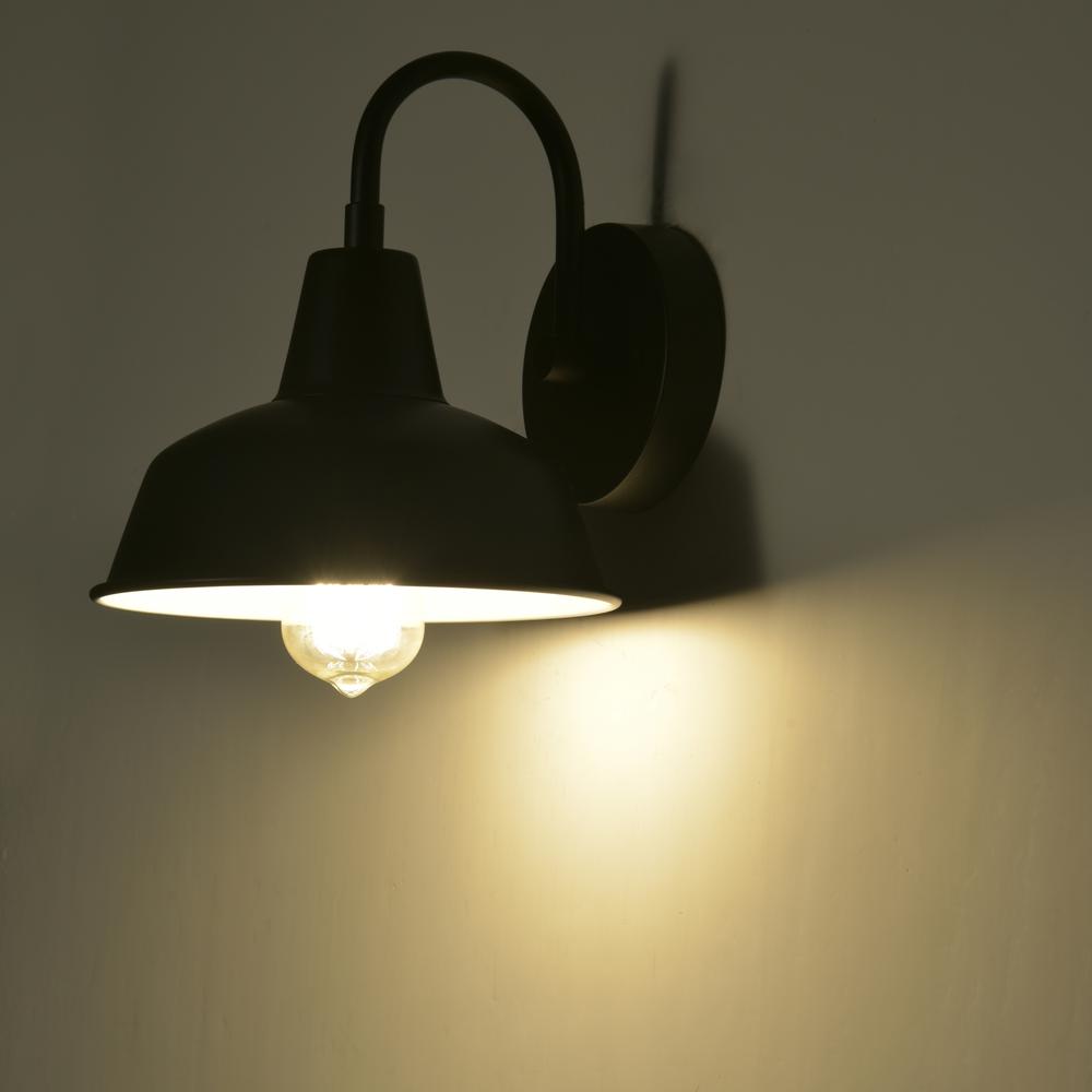 CHLOE Lighting IRONCLAD Industrial 1 Light Textured Black Indoor Wall Sconce 9" Wide. Picture 8