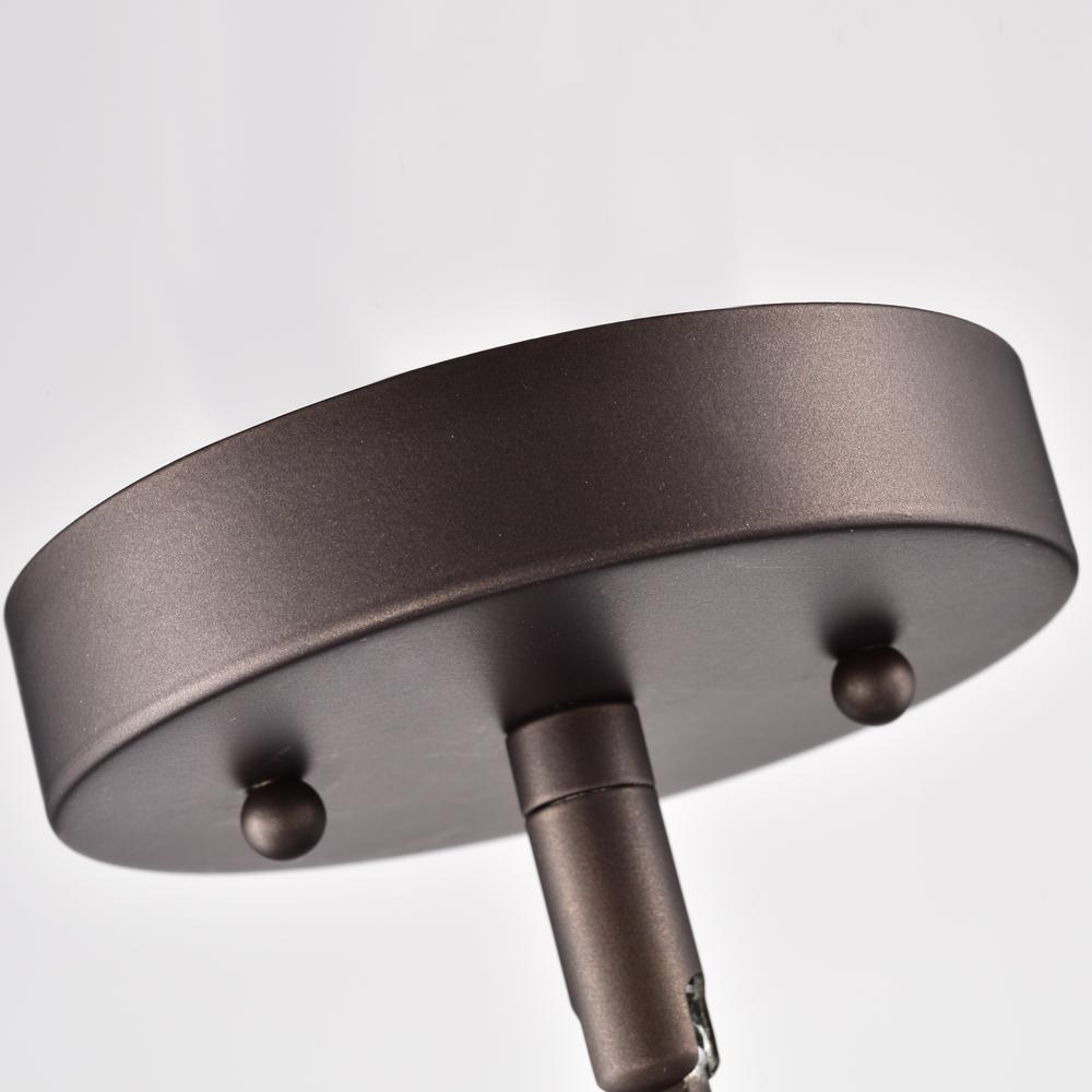 CHLOE Lighting ROAN Transitional 1 Light Oil Rubbed Bronze Mini Pendant Ceiling Fixture 9" Wide. Picture 8