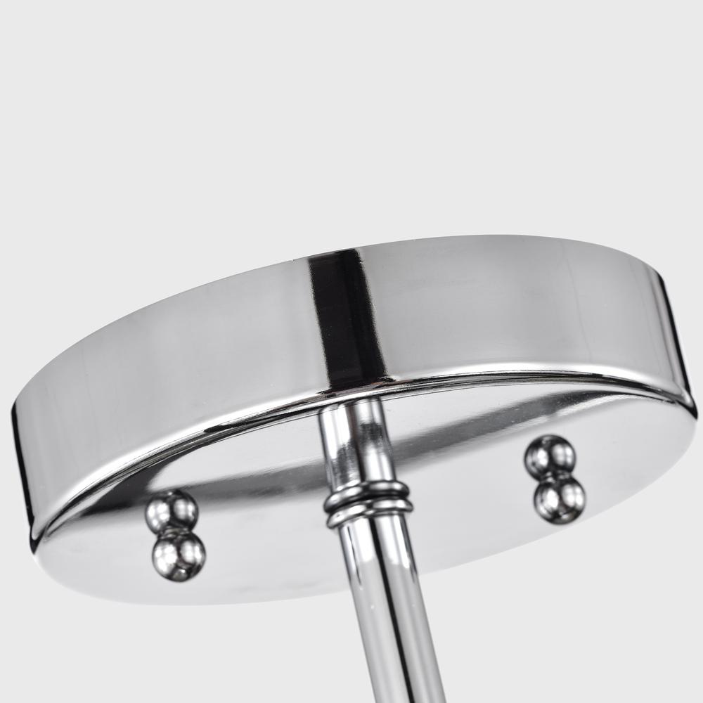 CHLOE Lighting IRONCLAD Industrial 3 Light Chrome Semi-Flush Ceiling Fixture 15" Wide. Picture 5
