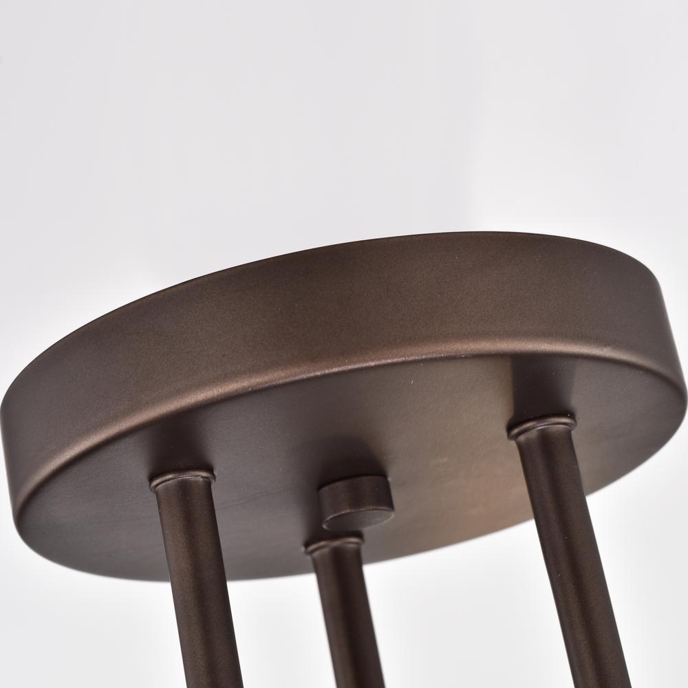 CHLOE Lighting IRONCLAD Industrial 3 Light Oil Rubbed Bronze Semi-Flush Ceiling Fixture 21" Wide. Picture 6