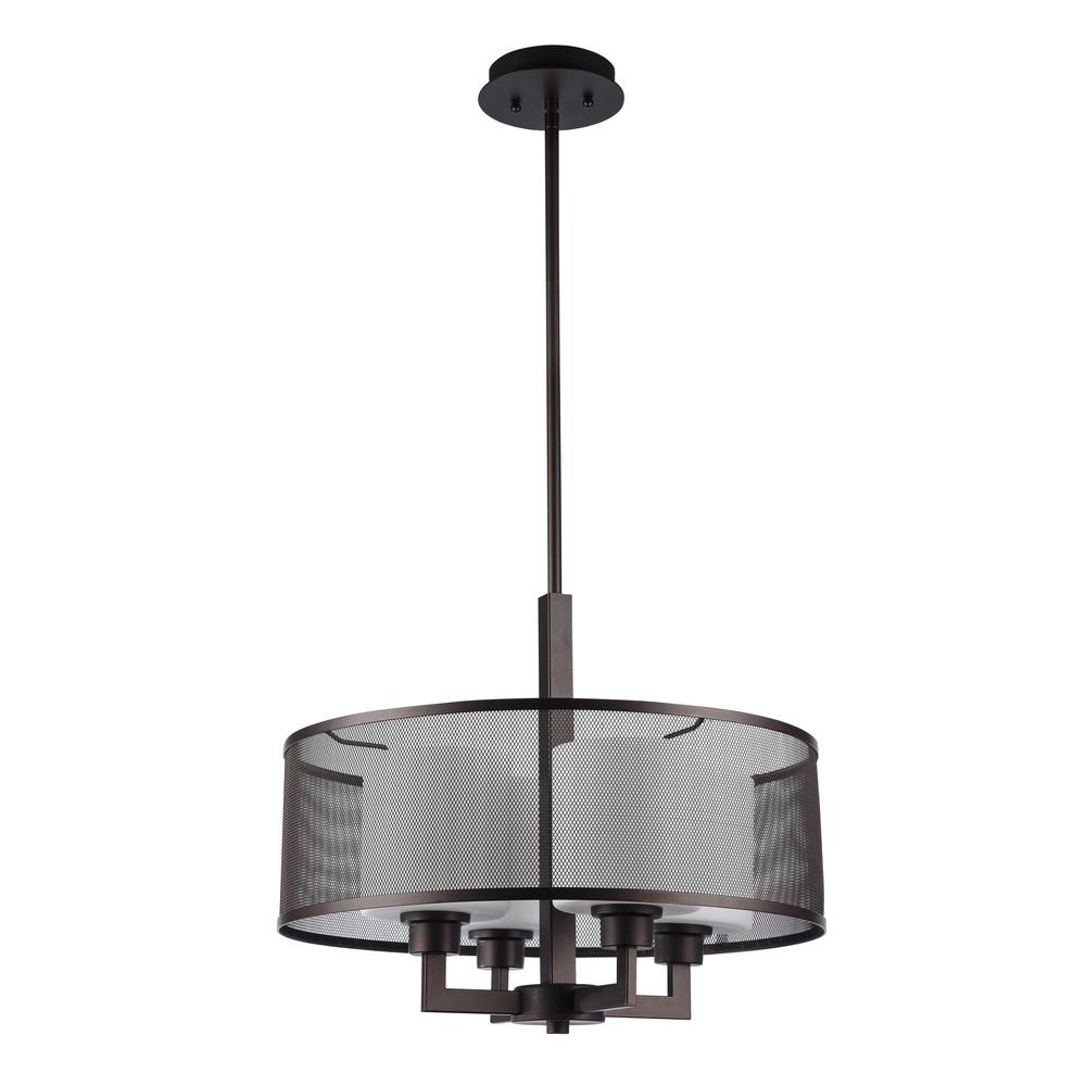 CHLOE Lighting MARTHA Transitional 4 Light Rubbed Bronze Ceiling Pendant 19" Wide. Picture 2