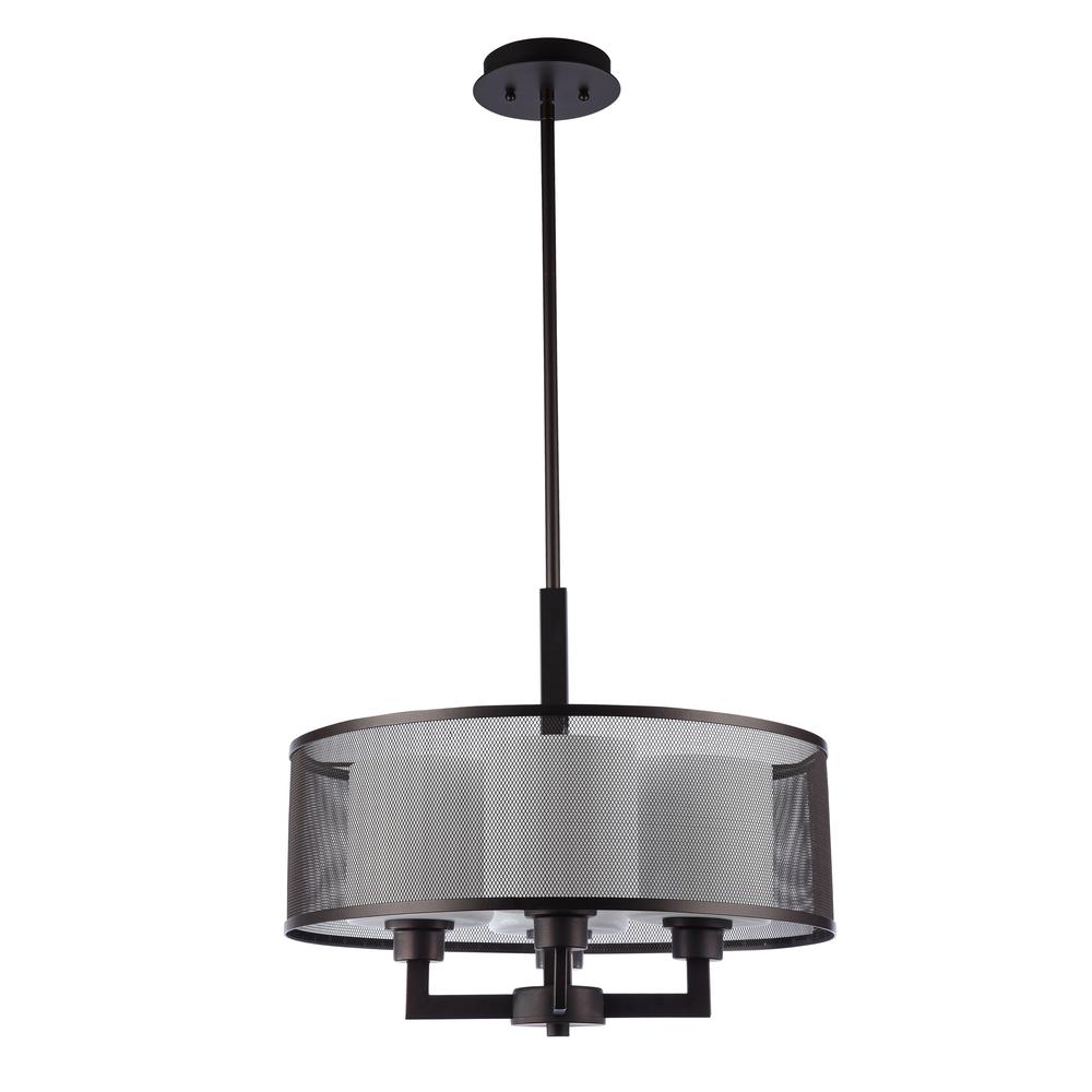 CHLOE Lighting MARTHA Transitional 4 Light Rubbed Bronze Ceiling Pendant 19" Wide. Picture 5