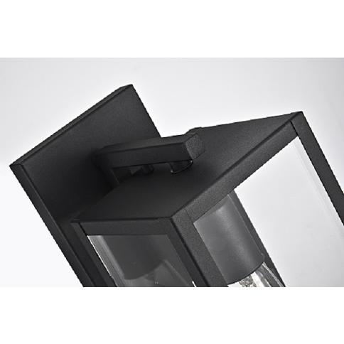 CHLOE Lighting RICHARD Transitional 1 Light Textured Black Outdoor Wall Sconce 14" Height. Picture 4