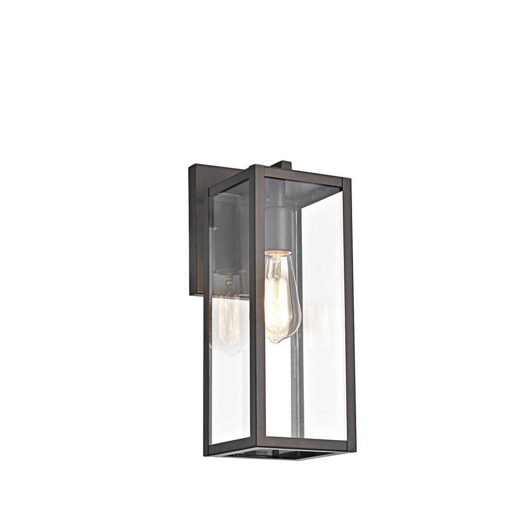 CHLOE Lighting RICHARD Transitional 1 Light Rubbed Bronze Outdoor Wall Sconce 14" Height. Picture 1