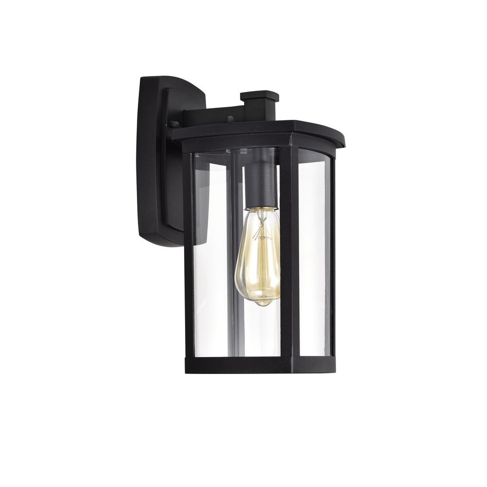 CHLOE Lighting QUILL Transitional 1 Light Textured Black Outdoor Wall Sconce 14" Height. Picture 2