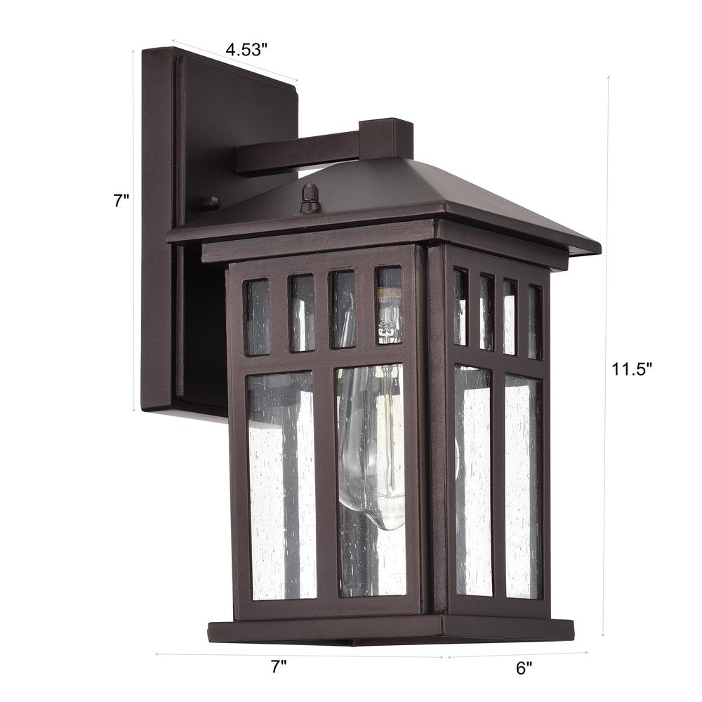 CHLOE Lighting JESSE Transitional 1 Light Oil Rubbed Bronze Outdoor Wall Sconce 12" Height. Picture 11