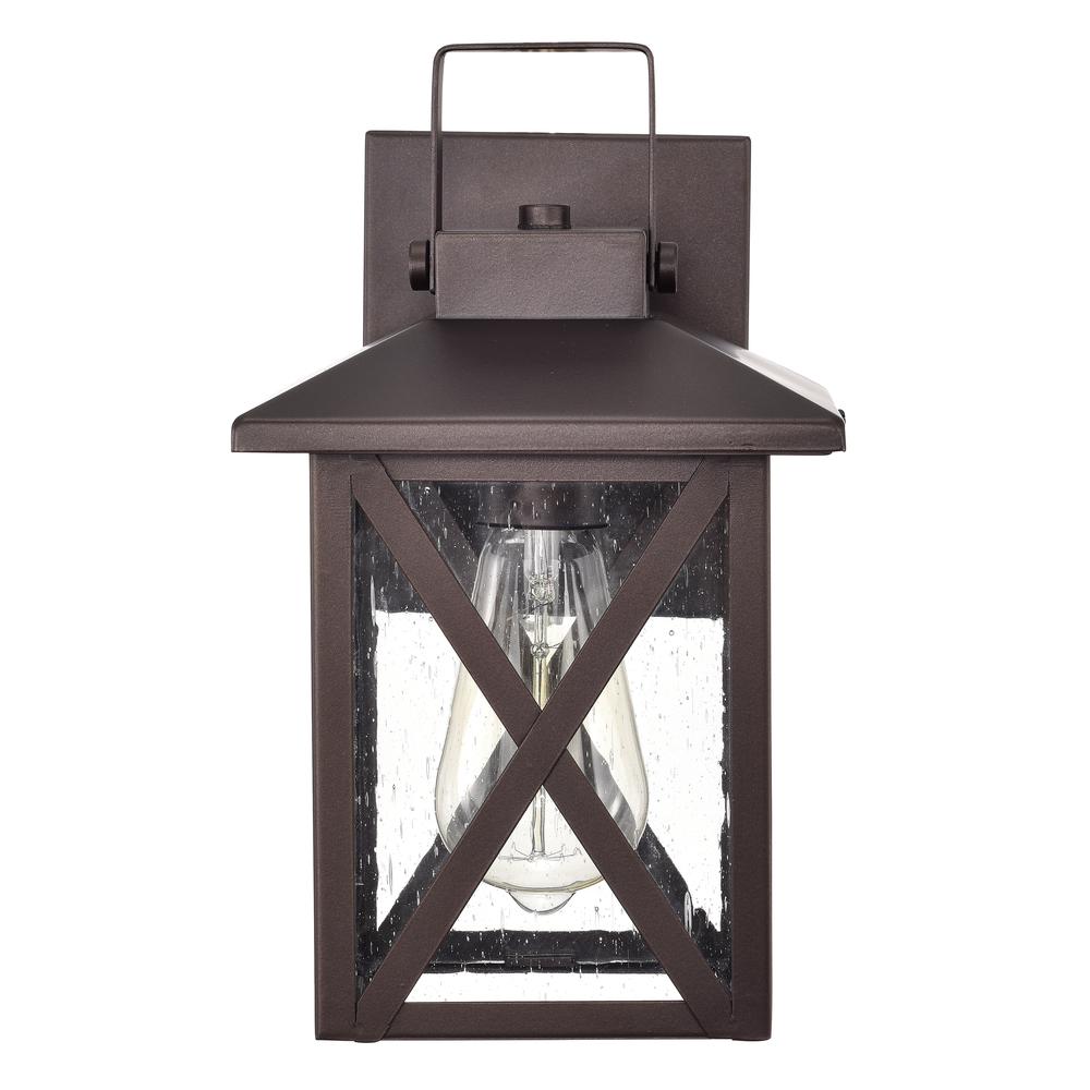 CHLOE Lighting LAWRENCE Transitional 1 Light Oil Rubbed Bronze Outdoor Wall Sconce 11" Height. Picture 8