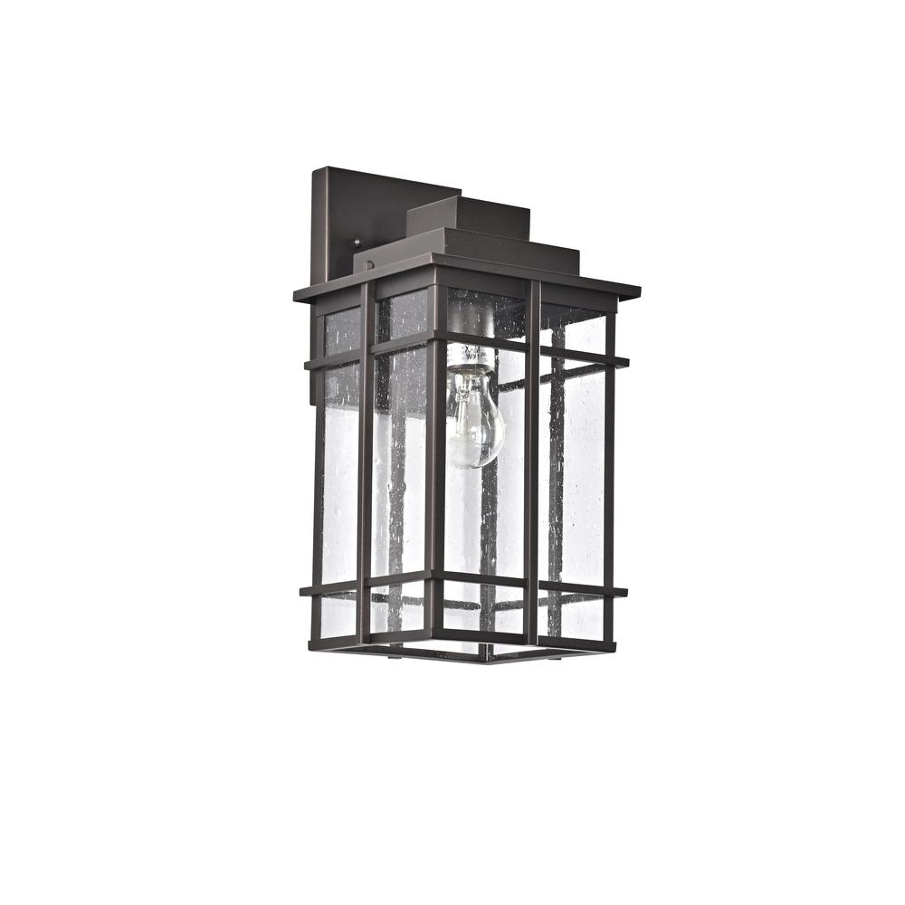 CHLOE Lighting KENNETH Transitional 1 Light Rubbed Bronze Outdoor Wall Sconce 14" Height. Picture 2