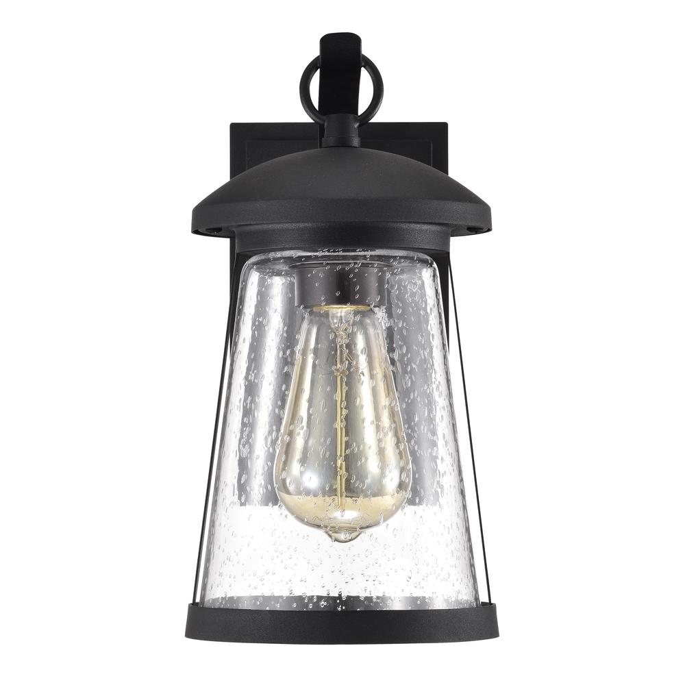 CHLOE Lighting FREYA Transitional 1 Light Textured Black Outdoor Wall Sconce 11" Height. Picture 9