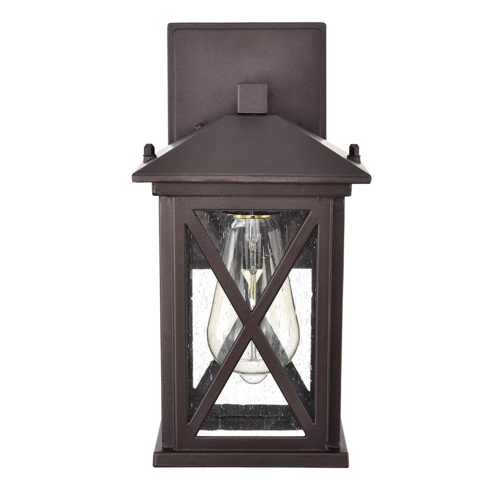 CHLOE Lighting VINCENT Transitional 1 Light Oil Rubbed Bronze Outdoor Wall Sconce 12" Height. Picture 8