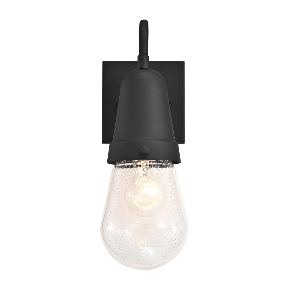 CHLOE Lighting JEFFREE Transitional 1 Light Textured Black Outdoor Wall Sconce 13" Height. Picture 3