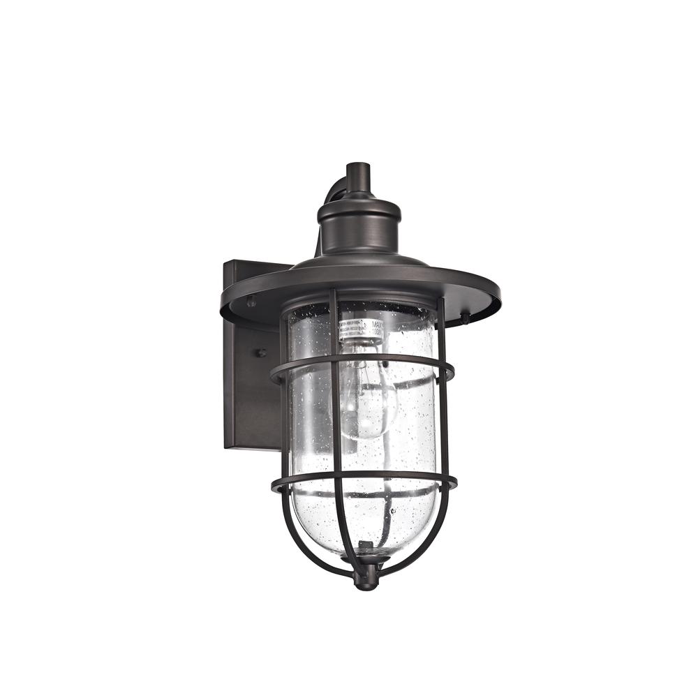 CHLOE Lighting MARKUS Transitional 1 Light Rubbed Bronze Outdoor Wall Sconce 14" Height. Picture 2
