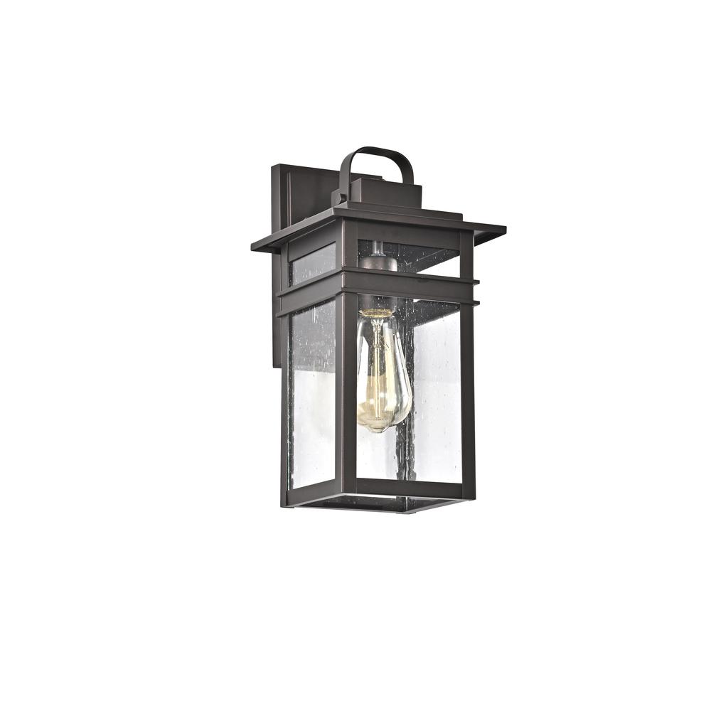 CHLOE Lighting BRIAN Transitional 1 Light Rubbed Bronze Outdoor Wall Sconce 13" Height. Picture 2